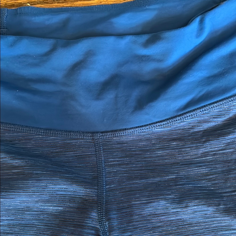 Lululemon Athletica Blue Leggings Soft Elastic Waist - Picture 2 of 11